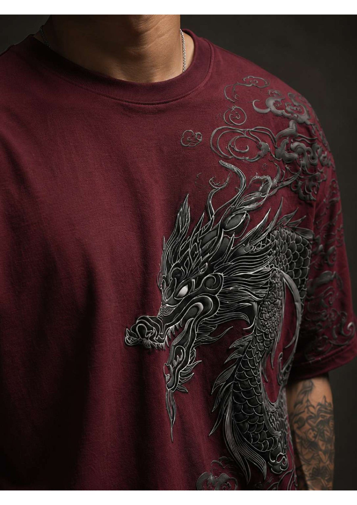 Red Dragon Premium Oversized T-Shirt