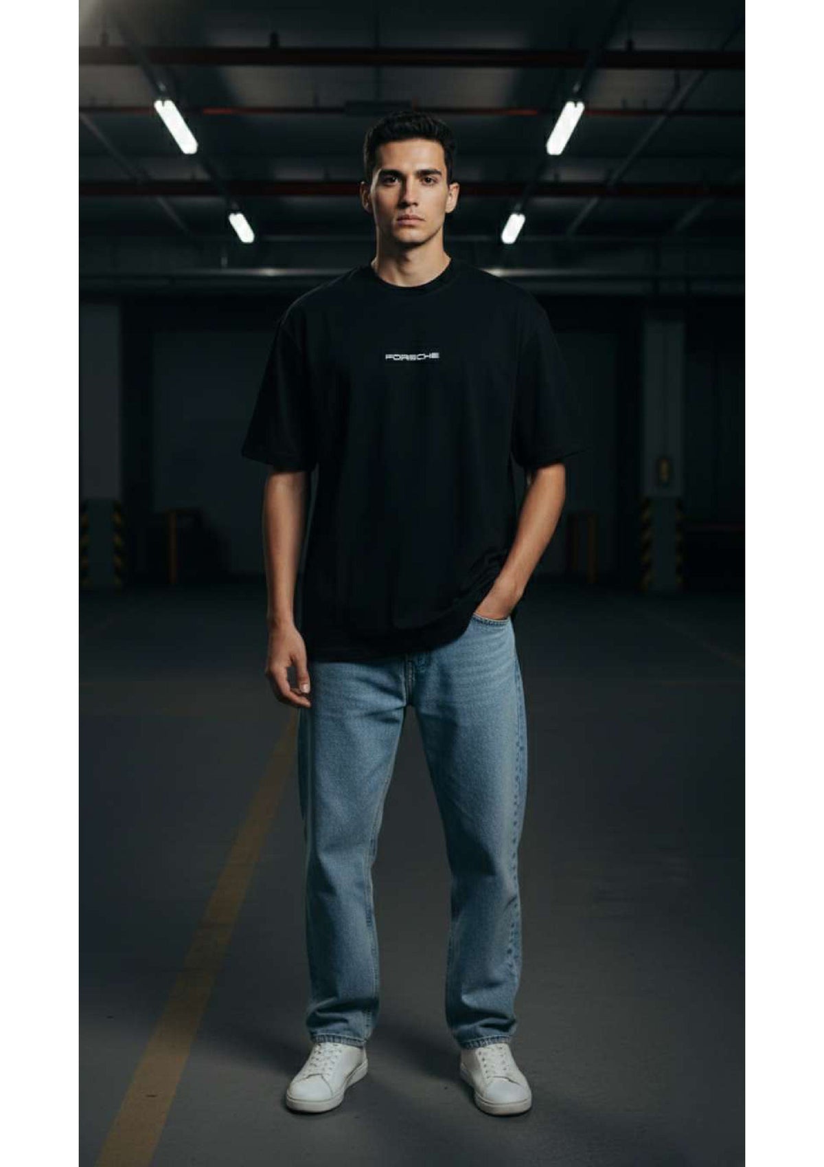 Porsche Printed Oversized T-Shirt