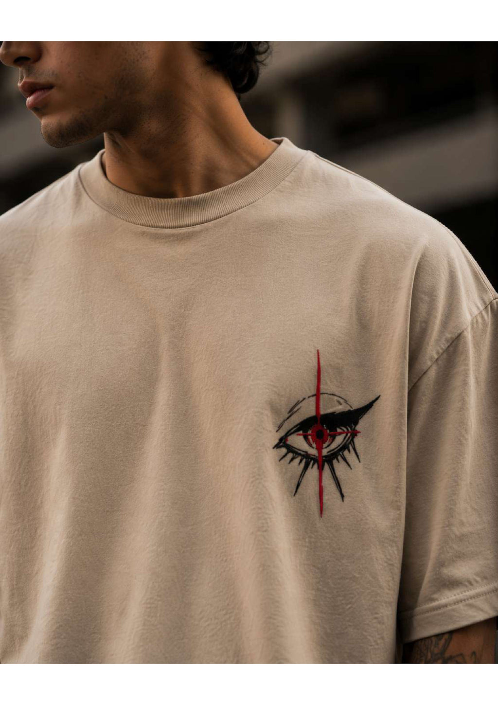 Dangerous Red Eye Oversized T-Shirt