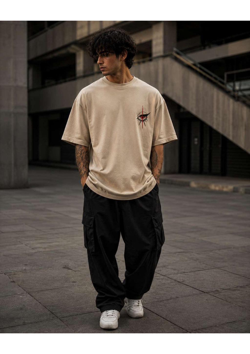 Dangerous Red Eye Oversized T-Shirt